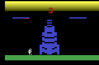 2005 MiniGame MultiCart (Atari 2600) screenshot: Jetman: Starting the game