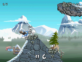 Turbo Grannies (Android) screenshot: Don't scare away the goat