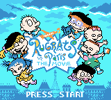 Rugrats in Paris: The Movie (Game Boy Color) screenshot: Title screen (English version)