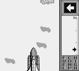 Lunar Lander (Game Boy) screenshot: Ran out of fuel