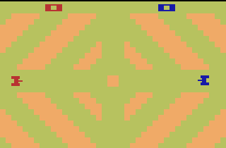 Combat Redux (Atari 2600) screenshot: Not a bad maze design