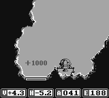 Lunar Lander (Game Boy) screenshot: That's not where to land!