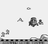 Lunar Lander (Game Boy) screenshot: Leaving the lander