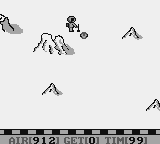 Lunar Lander (Game Boy) screenshot: Found a piece of ore