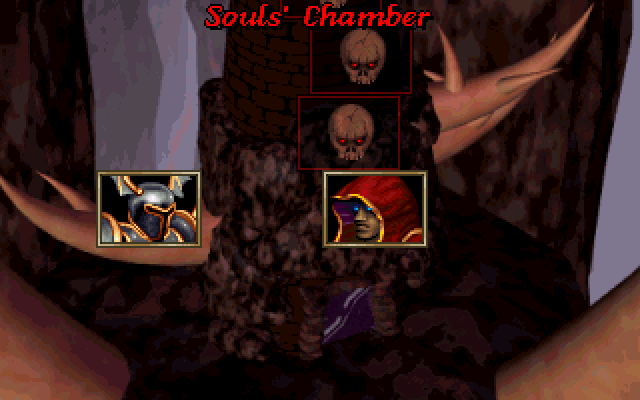 Pray for Death (DOS) screenshot: Souls' Chamber - Quite MK-inspired, don't you think?