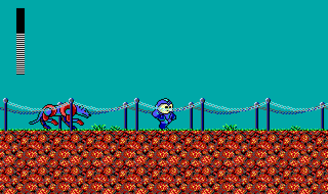 Mega Man (DOS) screenshot: This dog is too damn hard to get by.