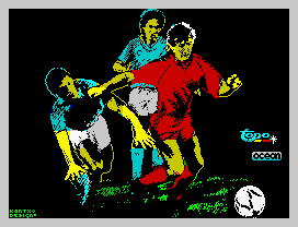 Emilio Butragueño ¡Fútbol! (ZX Spectrum) screenshot: Title Screen