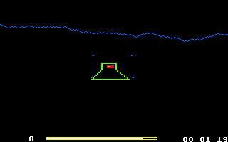 Rommel's Revenge (Amstrad CPC) screenshot: Enemy tank ahead