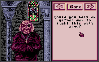 Iron Lord (Atari ST) screenshot: A monk.