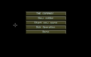 Hunter (Amiga) screenshot: Main Menu