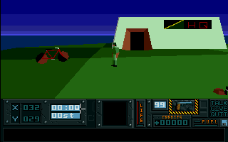Hunter (Amiga) screenshot: Home Base