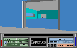 Damocles: Mercenary II (Atari ST) screenshot: Entering the terminal