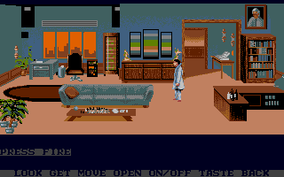 Mean Streets (Atari ST) screenshot: Carl's home.