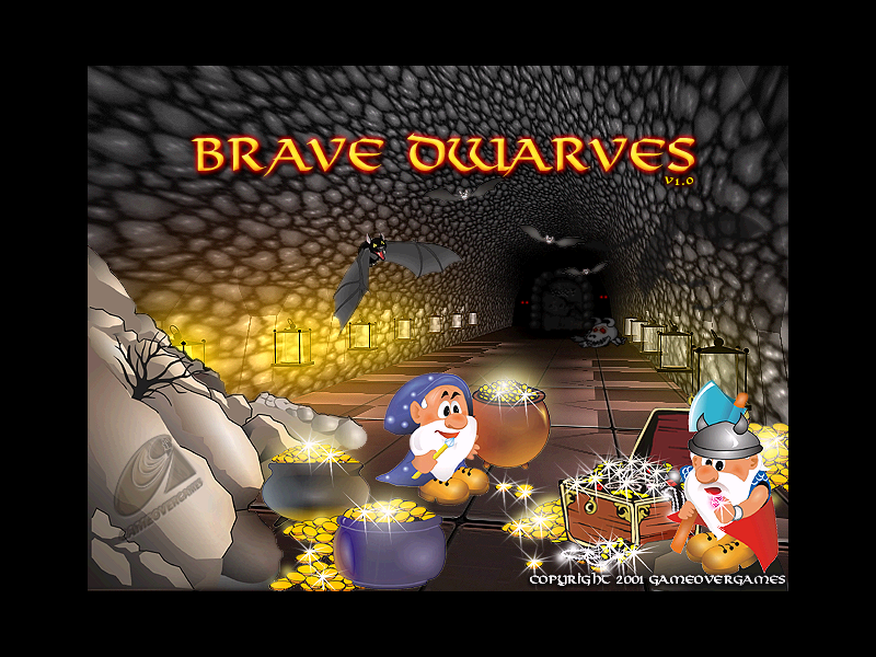 Brave Dwarves (Windows) screenshot: Title screen