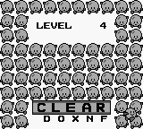 Amida (Game Boy) screenshot: Level 4 Clear.