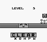 Amida (Game Boy) screenshot: Level 5 Clear!
