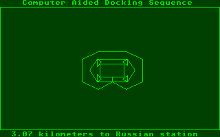 S.D.I. (Atari ST) screenshot: Computer Aiding Docking.
