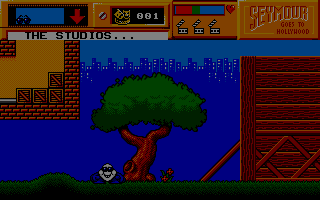 Seymour Goes to Hollywood (Atari ST) screenshot: Every studio should have an outdoor area