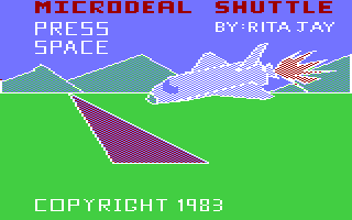 Shuttle Simulator (Commodore 64) screenshot: Title screen