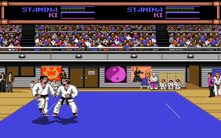 Budokan: The Martial Spirit (Amiga) screenshot: Your first match