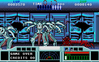 Space Gun (Atari ST) screenshot: I was so close to the end of the section