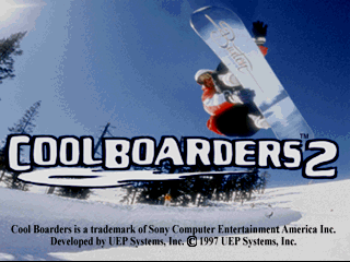 Cool Boarders 2 (PlayStation) screenshot: Title screen.