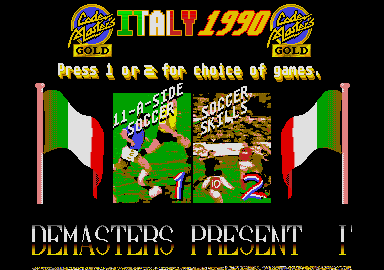 Italia 1990 (Atari ST) screenshot: Game mode selection screen