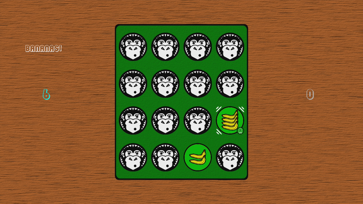 The Monkey Wants Bananas (Xbox 360) screenshot: We revealed two coins with the same background colour (Trial version)