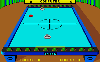 Superstar Indoor Sports (Atari ST) screenshot: Air hockey