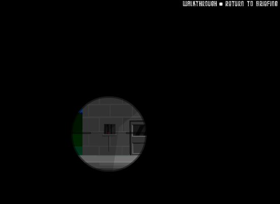 Panda Tactical Sniper (Browser) screenshot: Infiltrating a highly secured area.