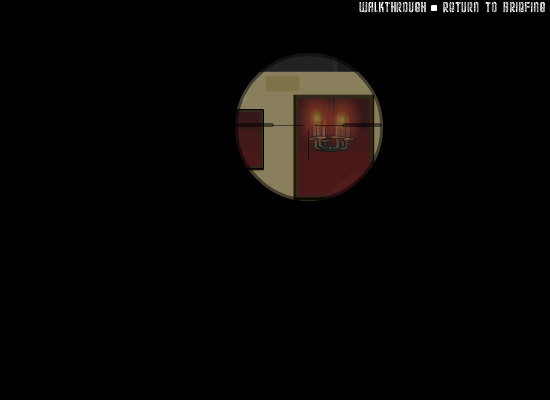 Panda Tactical Sniper (Browser) screenshot: The final level is in a haunted house