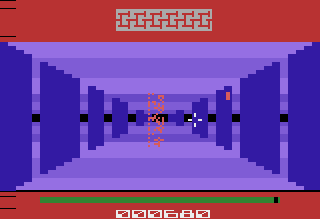 Survival Run (Atari 2600) screenshot: enemy force field