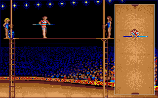 Circus Games (Atari ST) screenshot: This is going well