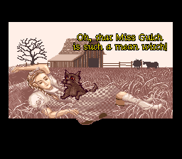 The Wizard of Oz (SNES) screenshot: Intro cutscene