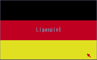 Bundesliga Manager Professional (Atari ST) screenshot: Time for "ligaspiel"