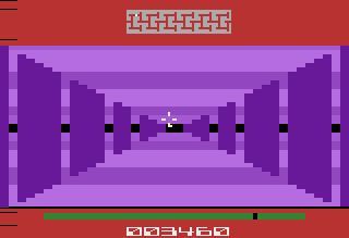 Survival Run (Atari 2600) screenshot: riding through the tunnel