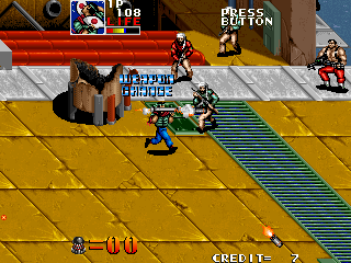 Desert Assault (Arcade) screenshot: I picked up a bazooka