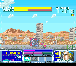 Metal Combat: Falcon's Revenge (SNES) screenshot: Almost completely destroyed it
