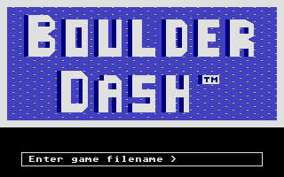 Boulder Dash: Construction Kit (Atari ST) screenshot: Title screen for the level loader