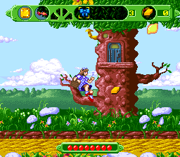 The Wizard of Oz (SNES) screenshot: Jumping.