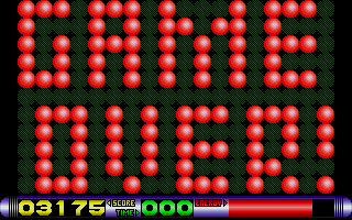 Bug Bash (Atari ST) screenshot: Game over