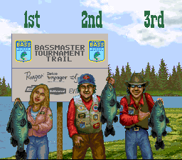 Bass Masters Classic (SNES) screenshot: Champions