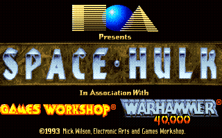 Space Hulk (Amiga) screenshot: Title screen