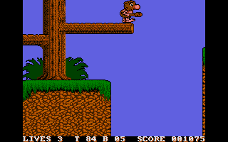 Big Nose the Caveman (Atari ST) screenshot: In the forest level