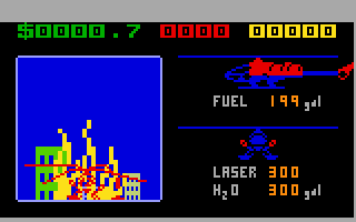 Hover Force (Intellivision) screenshot: I crashed...