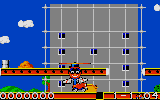 CarVup (Atari ST) screenshot: Starting level one