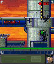 Tom Clancy's Splinter Cell (J2ME) screenshot: Using a computer