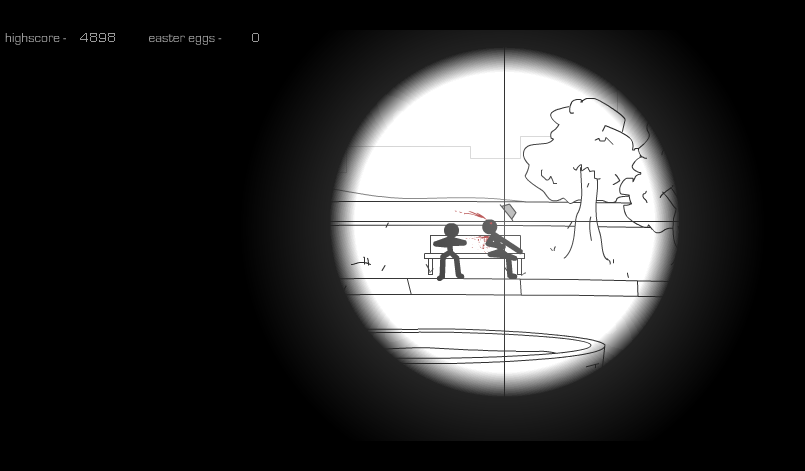 Tactical Assassin Substratum (Browser) screenshot: This one is simple, shoot the guy. This one is just a test fire.