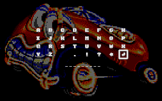 CarVup (Atari ST) screenshot: I got a high score