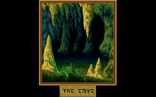 Entity (Amiga) screenshot: The story leads her also to the caves.